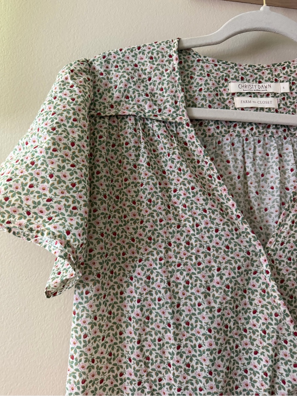 Christy Dawn 'Dawn' Dress in Crème Strawberry